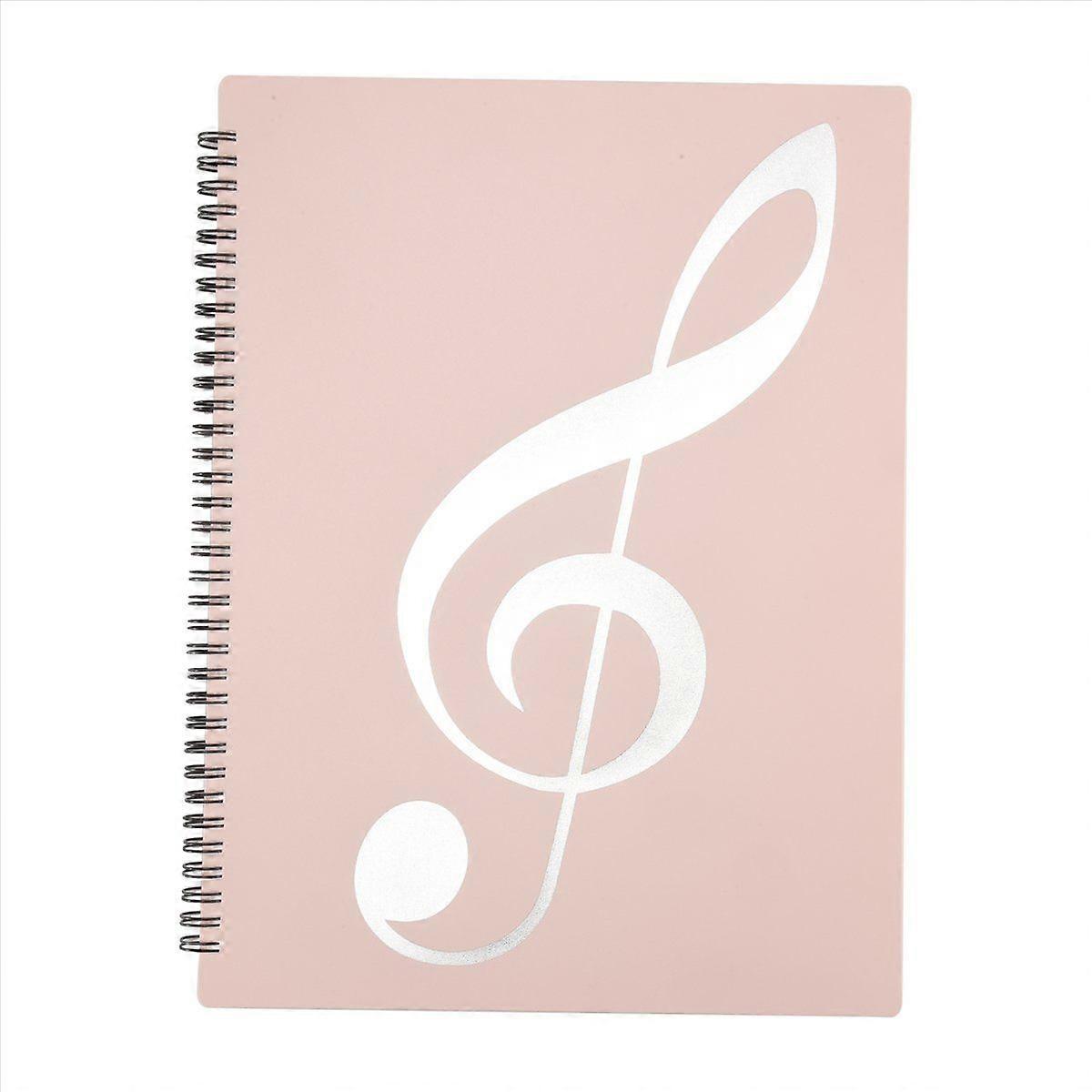Sheet Music Folder, 60 Pages, Sheet Music/Holder, (Pink)
