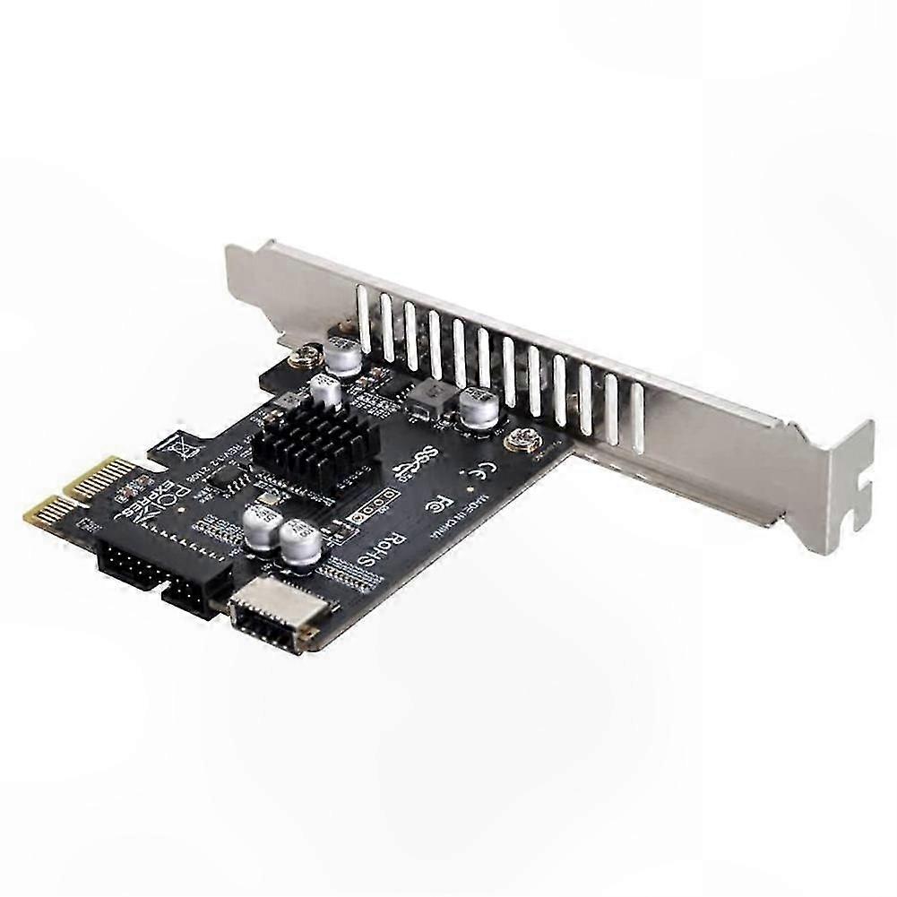 5 Gbps-os USB 3.1 E típusú női előlapi adapter USB 2.0 - PCI-E 1X kártyával