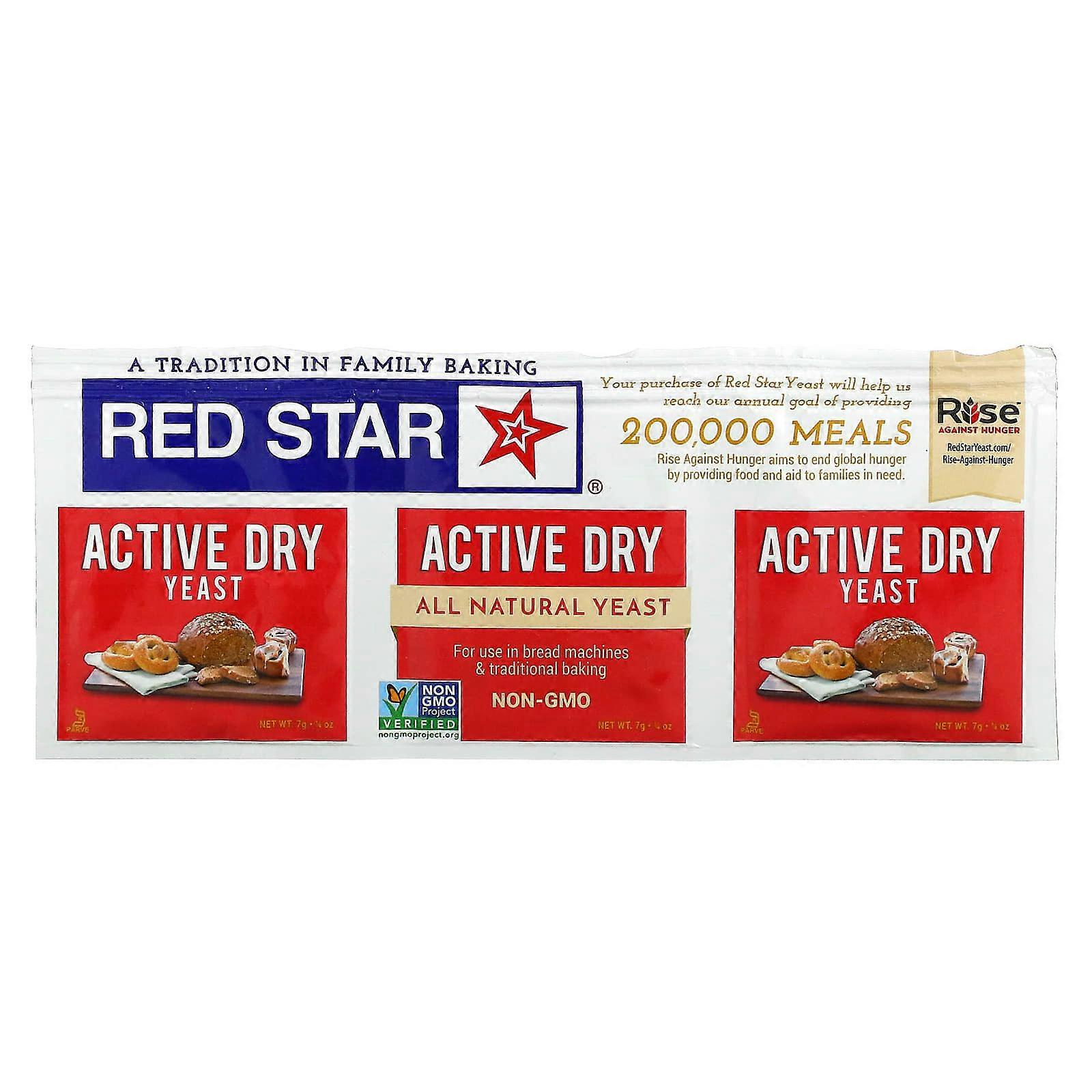 Red Star, Active Dry Yeast, 0.25 oz (7 g)