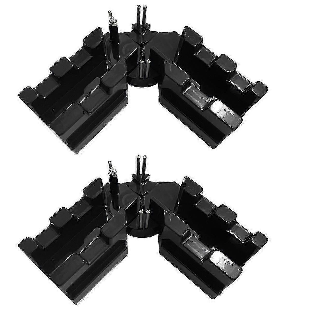 2pcs Black 2-in-1 Function Bevel Cutting Frame with Scale for Precision Cutting