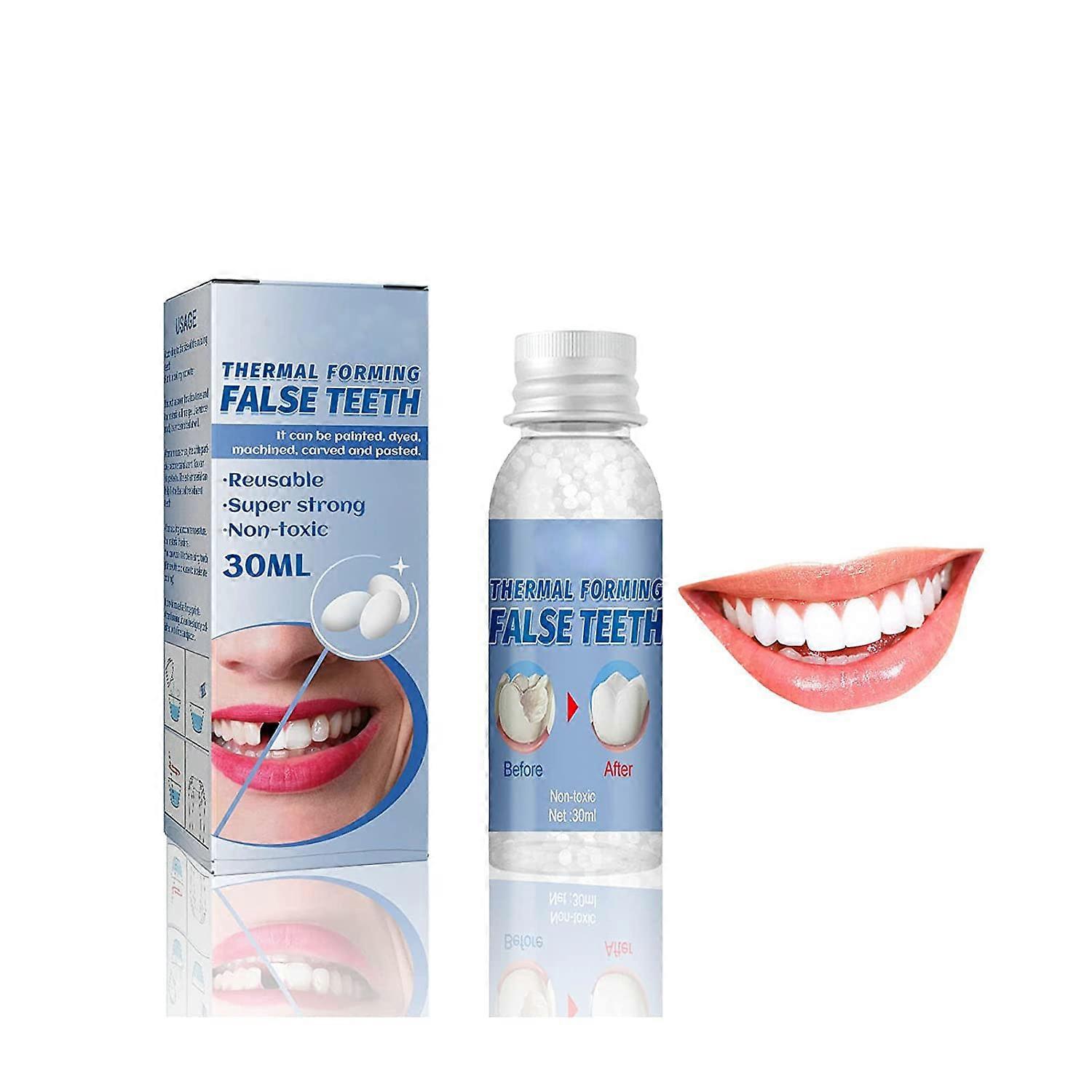 Temporary Tooth  Kit for Missing or Broken Teeth Filling and Denture Replacement 1pcs