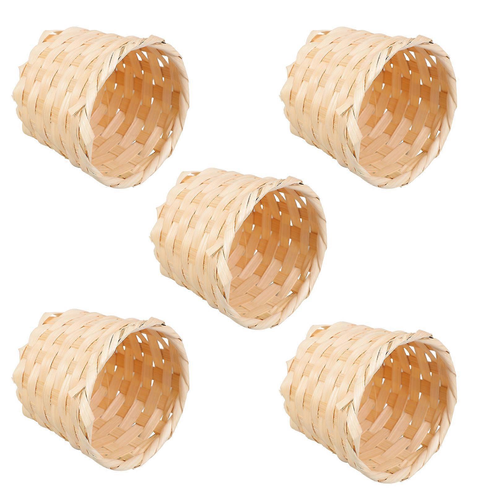 Craft Decor Handmade Storage Baskets Corridor Use 5Pcs