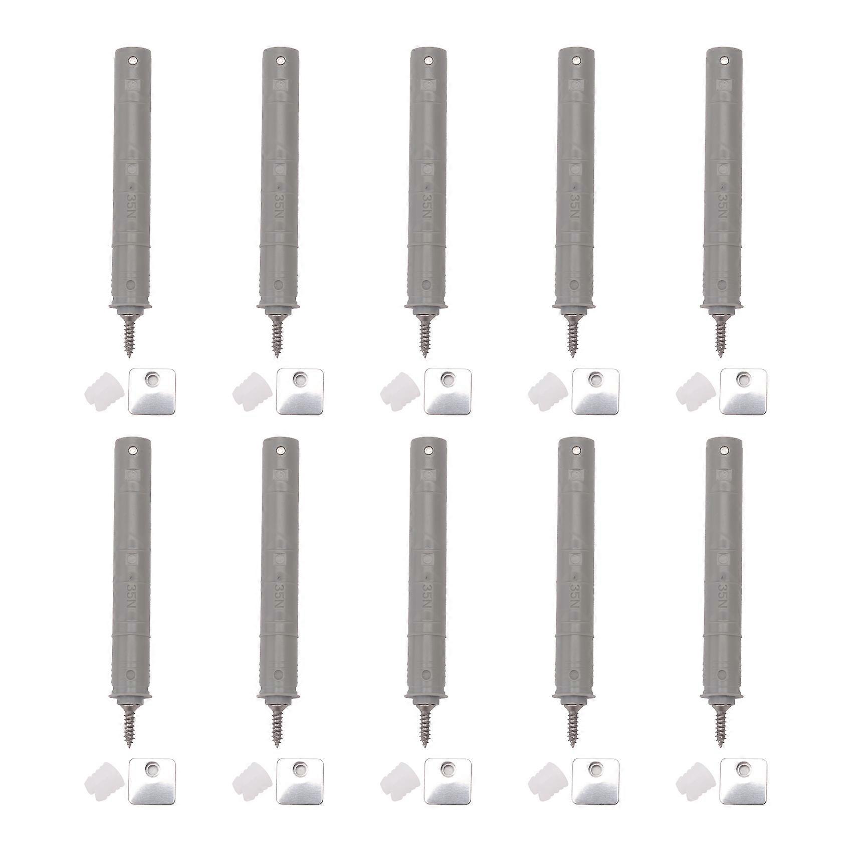 Push to Open Cabinet Hardware 10Pack Push Latch & Lock, Long