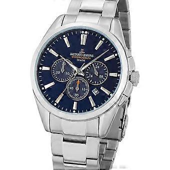 Jacques Lemans Zilver Roestvrij Staal 1-1945.1E Herenhorloge