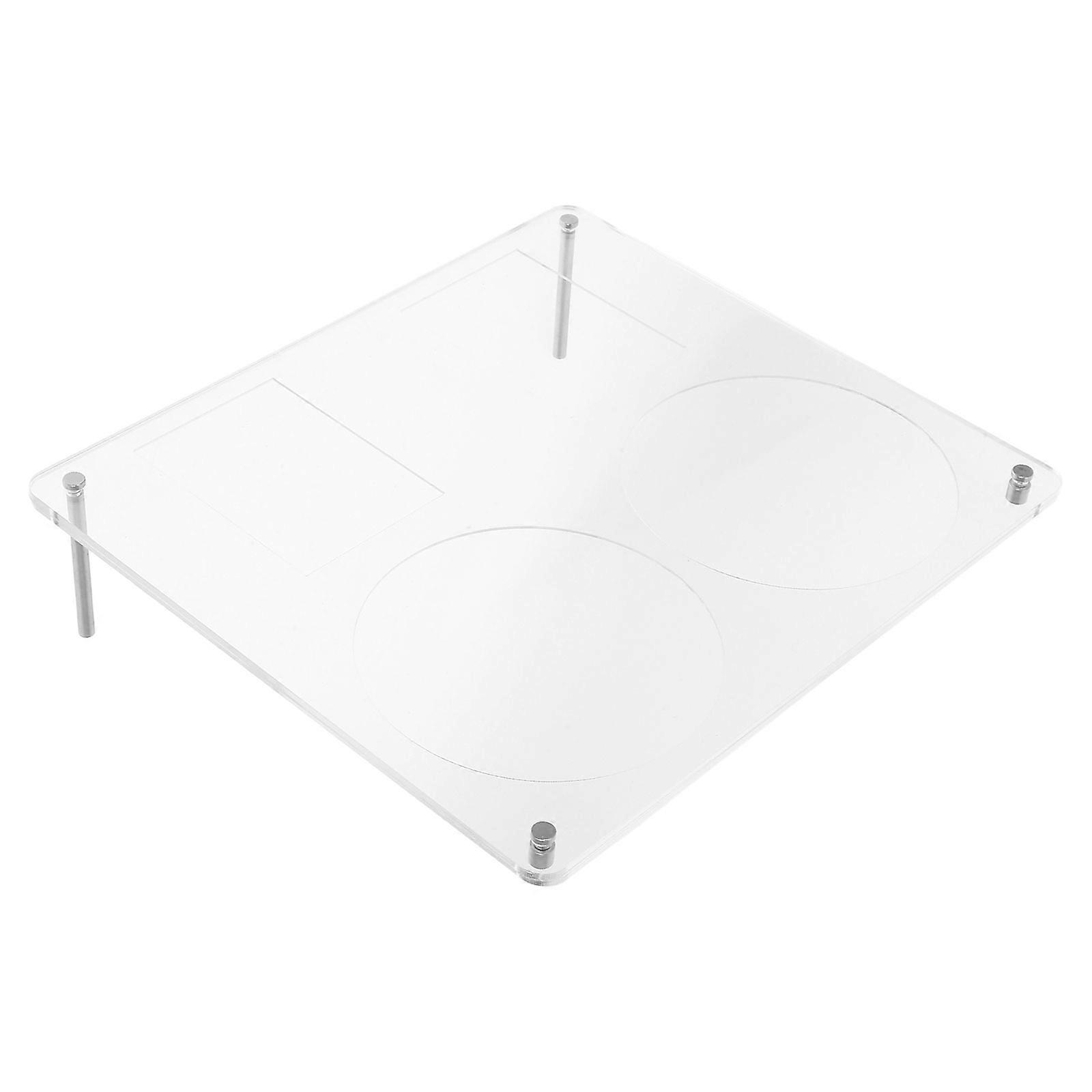 Clear Acrylic Cd Holder Stand for Displaying 3Pcs Transparent Cd Display Frames