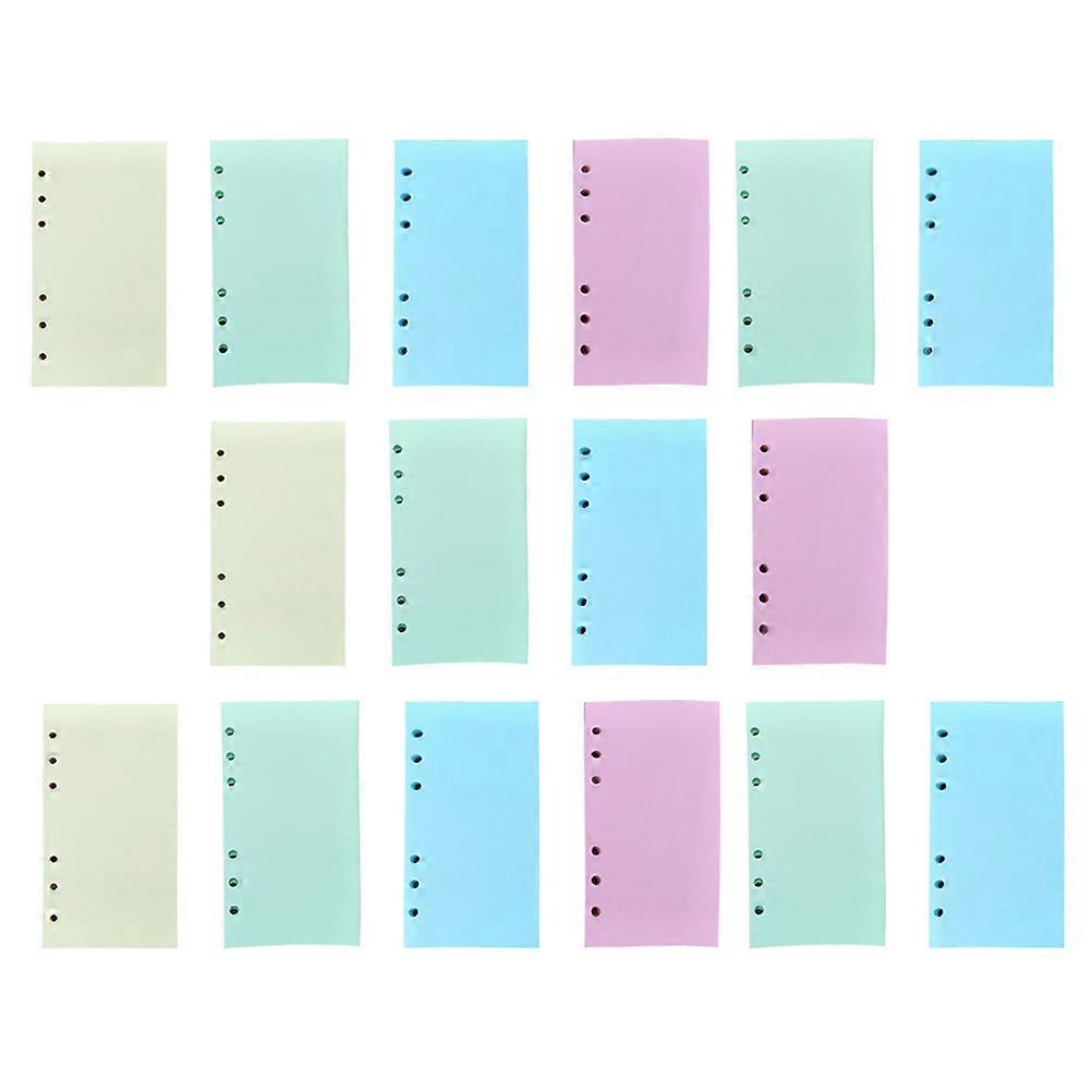 A6 Refill Paper for Wirebound Notebook Colorful Replacement 160 Sheets Set