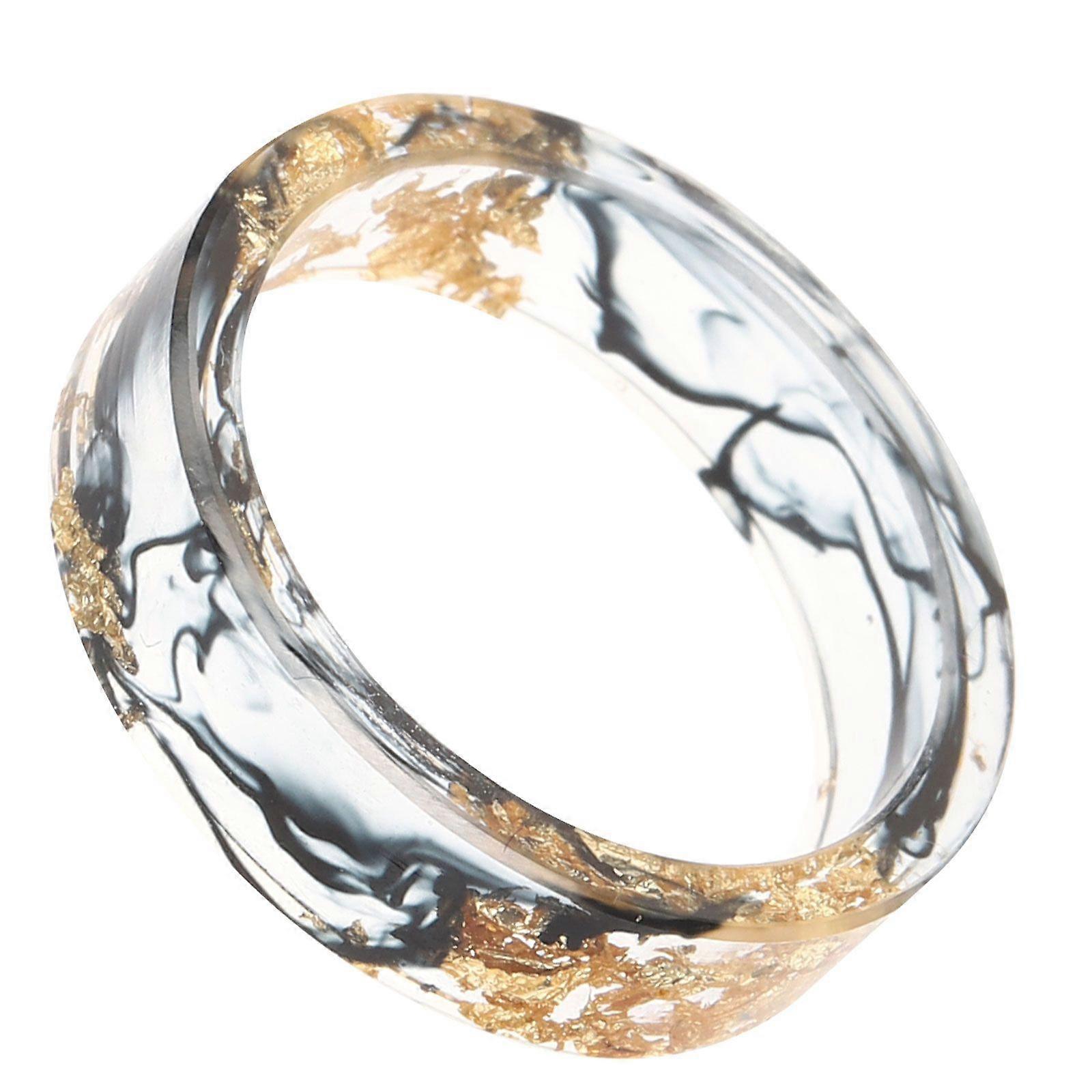 Creative Resin Ring Chunky Trendy Ring Transparent Stacking Ring Aesthetic Ring