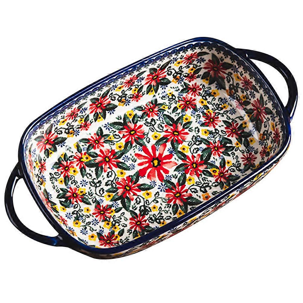Ceramic Baking Dish for Kitchen Use Rectangular Baking Pan