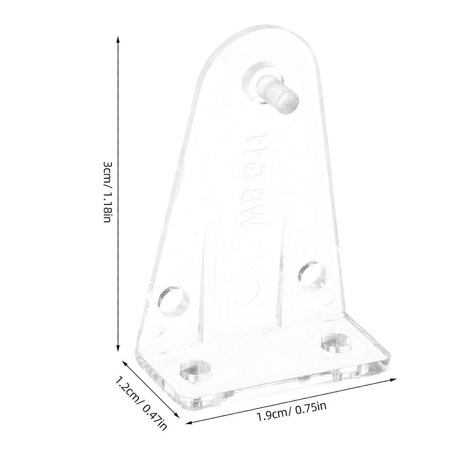 Transparent Blind Hold Down Brackets for Decoration Pom 8Pcs Set