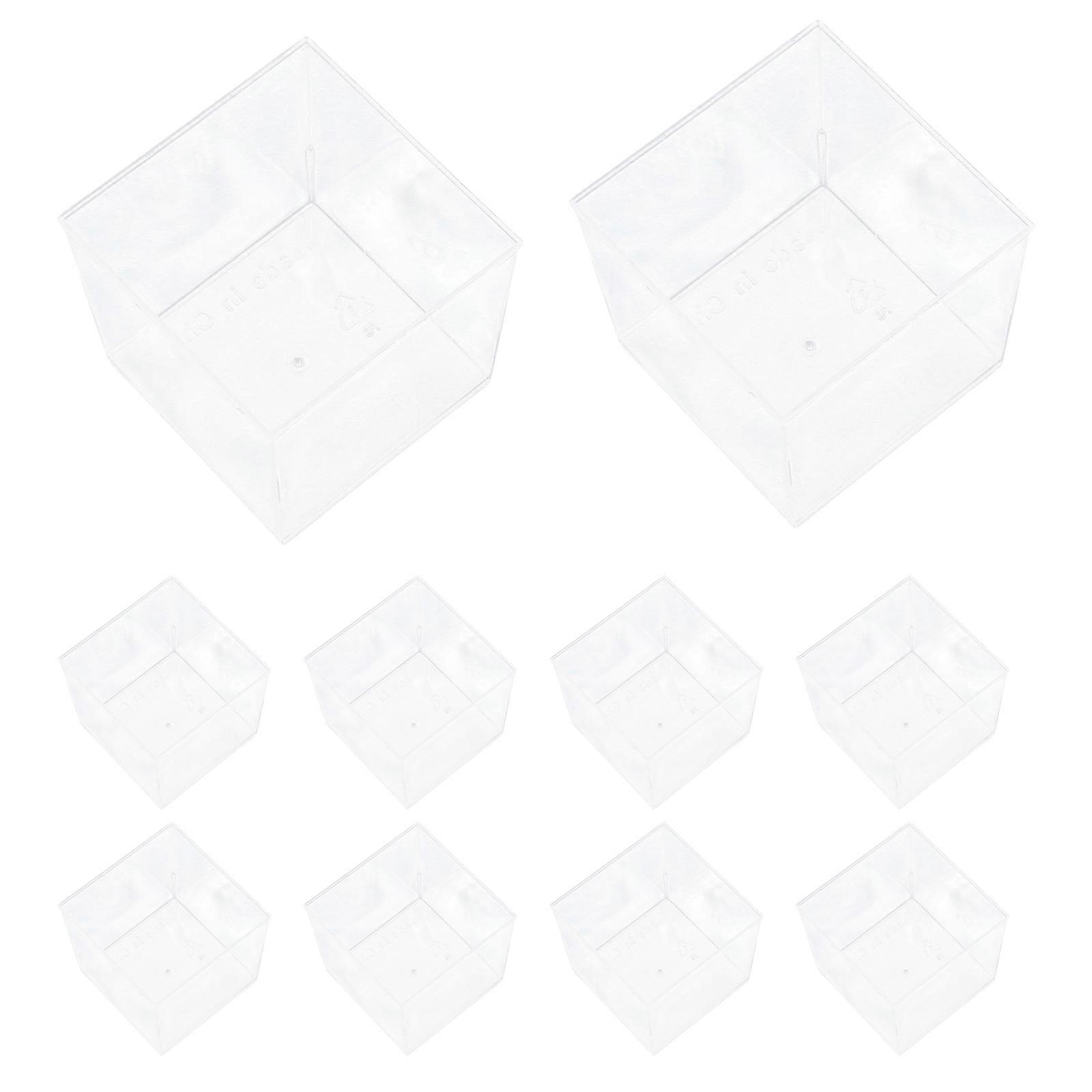 Mousse Square for Dessert Use 10Pcs Hard