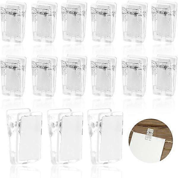 15 pcs self-adhesive clips wall clips transparent self-adhesive clips command clips