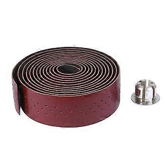 Geperforeerd stuurlint voor fietsen, 2 sets, bruin