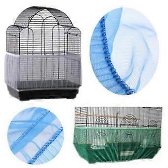 Haustierprodukte Mesh Vogelfänger Netzabdeckung Muschelschürze für Vogelkäfige Größe L (weiß)