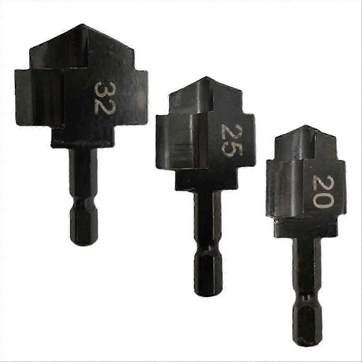 3Pcs PPR Lifting Stepped Drill Bit Water Pipe Connection Tool