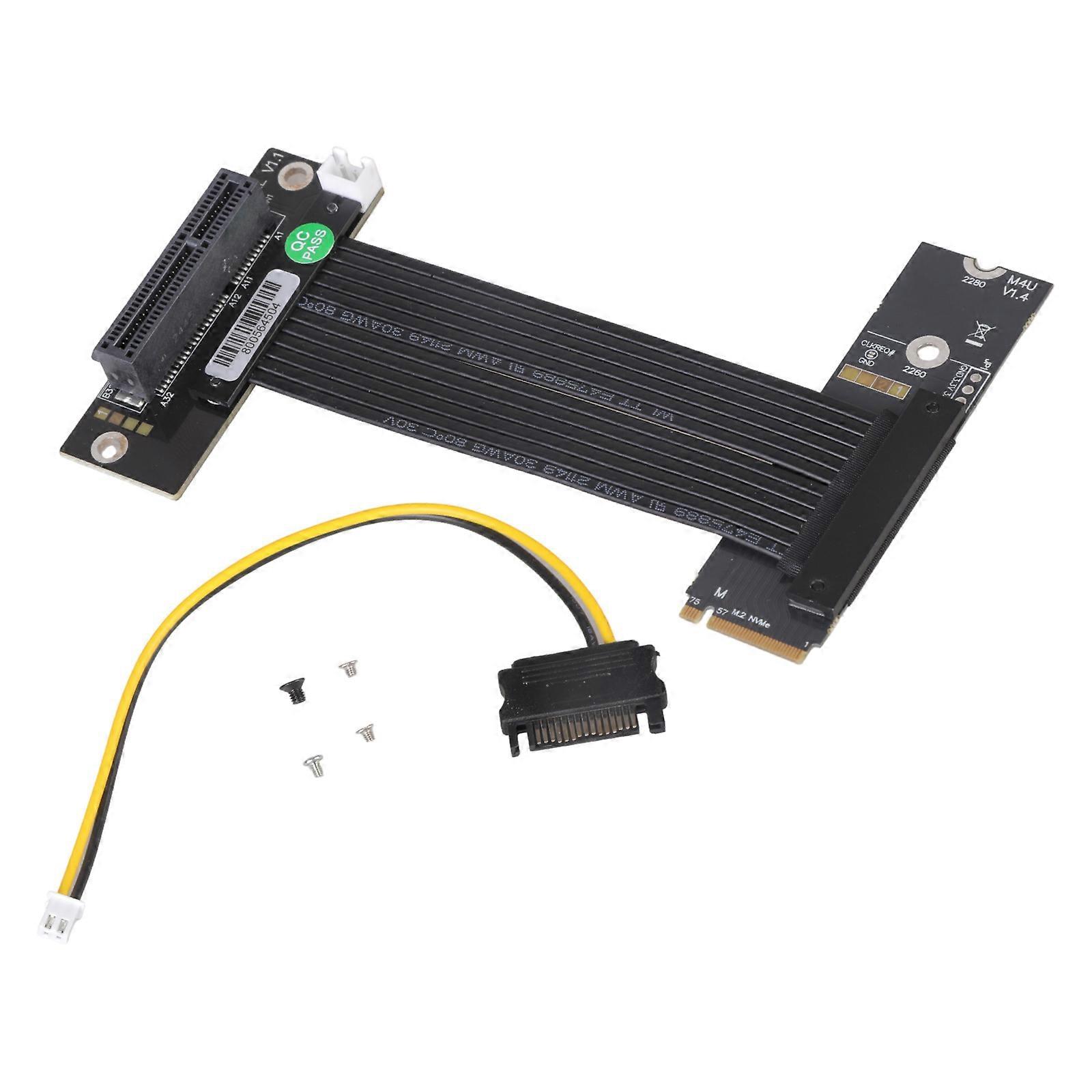 PCIe M.2 NVME Kablosu, PCIe GPU Yakalama Kartı Genişletici GPU Adaptörü için Hızlı Veri Aktarımı 64 Gbps Yedek Çok Renkli