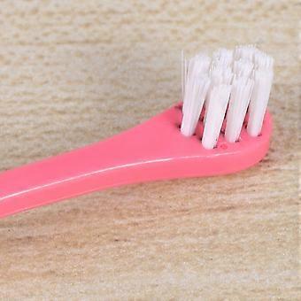 Toothbrushes Dog Dental Hygiene Tool Fur Care Pink
