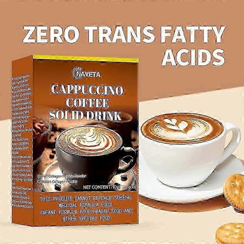 Instant Cappuccino Coffee Solid Drink - Quick and Easy to Prepare_1