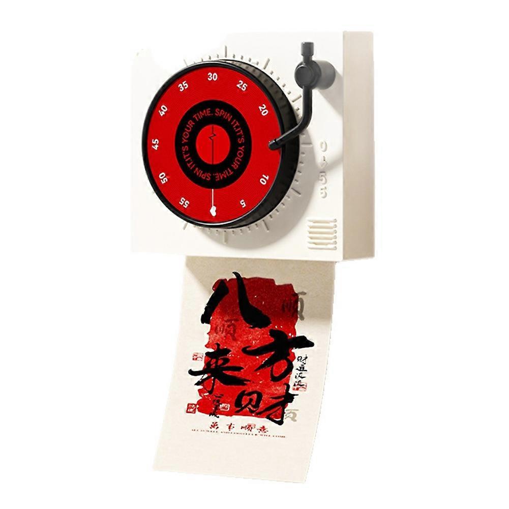 Player Shape Timer Practical 60-Minute Mechanical Kitchen Timer for Refrigerator Oven with Clear Display White