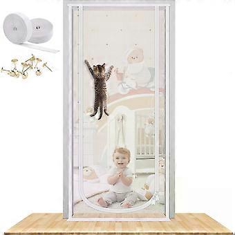 Cat Screen Door, Fly Screen Door Reinforced Scratch-Proof Mesh Pet Barrier 2026
