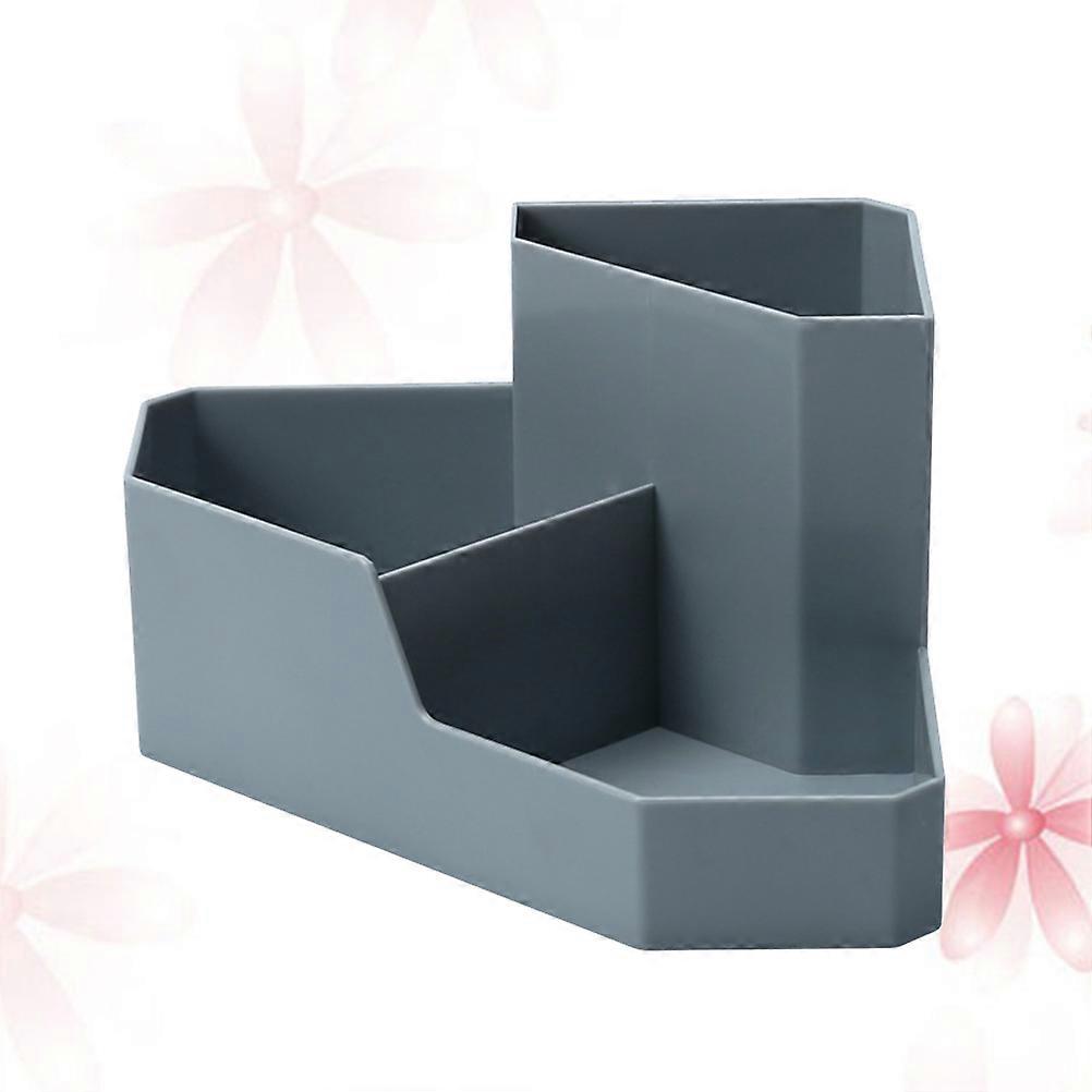 Makeup Storage Cosmetic Box for Storage Grey Plastic Container