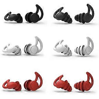 3 Pairs Ear Plugs For Sleeping Soft Reusable Silicone Earplugs, Soft Silicone