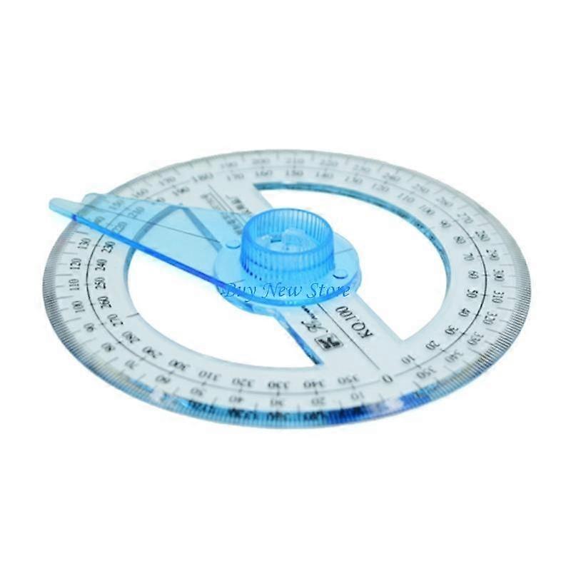 20CE 360-Degree Protractor Circle Protractor Ruler Plastic Measuring Protractor