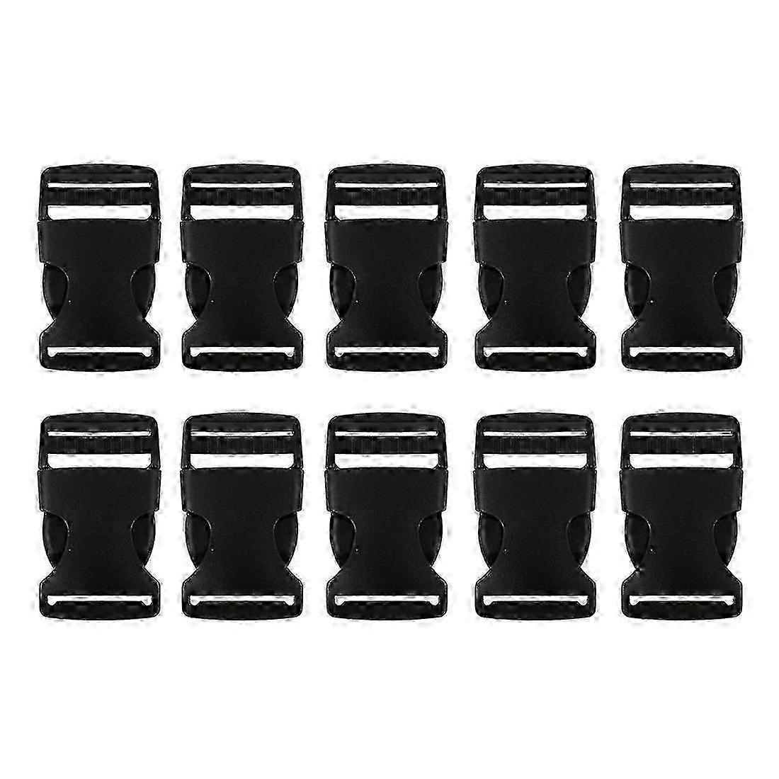 10 Pcs 1" 2.5CM Width Plastic Safety Quick Release Buckles