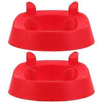 2Pcs Football Kicking Tee Ball Holder compatible with Sports Practice Red PP
