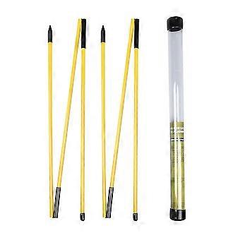 2X Golf Alignment Sticks Golf Practice Rods Putter Yellow Trainer Tools Golf Swing Training Tool