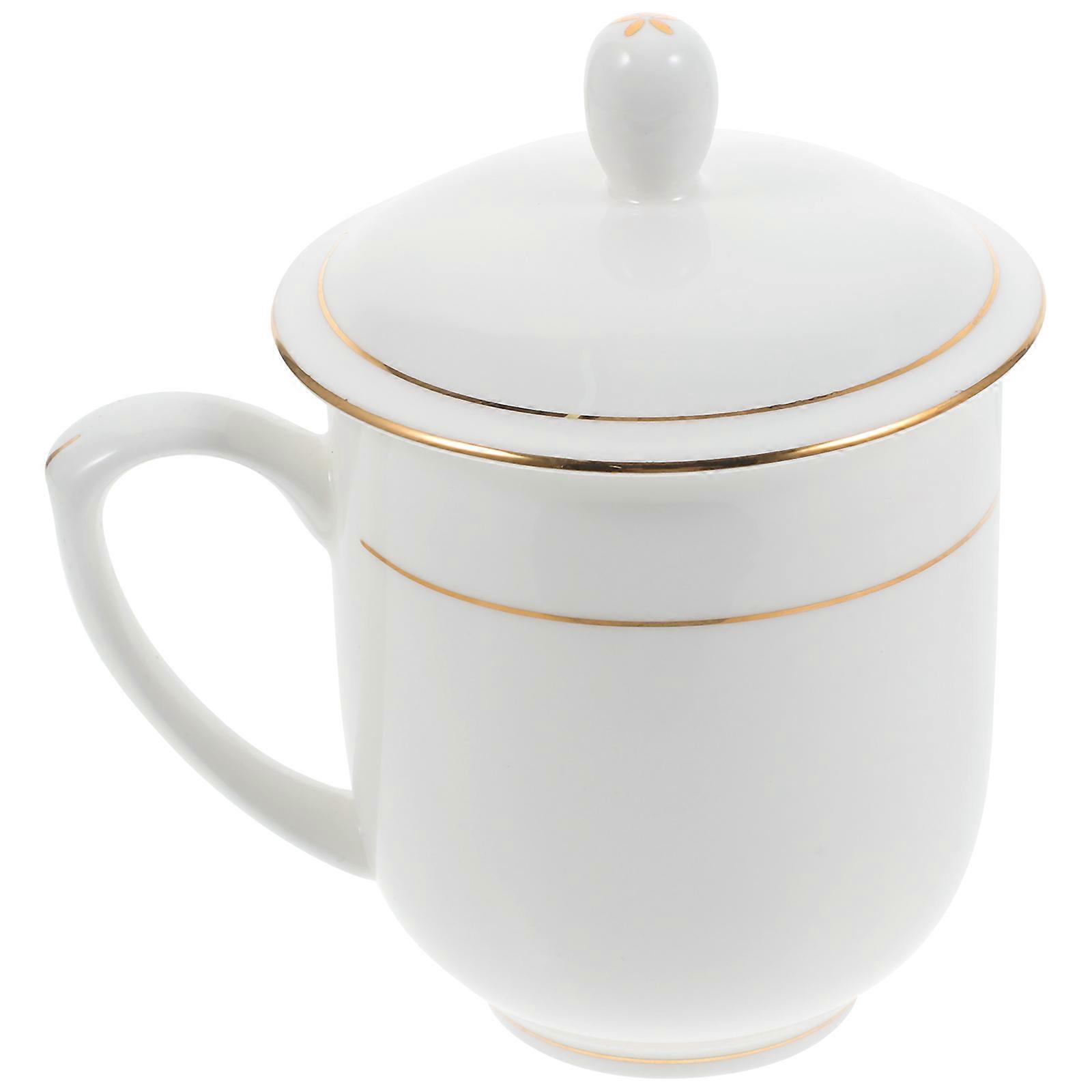 Office Milk Cup Multi-Function Ceramic Coffee Mug for Home Use