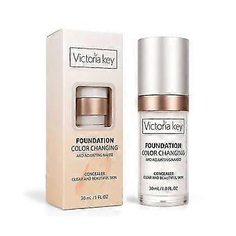 Foundation Colour Changing, Changing Foundation, Colour-Changing Foundation for Mature Skin, Creates Flawless and Delicate,for All Skin Types