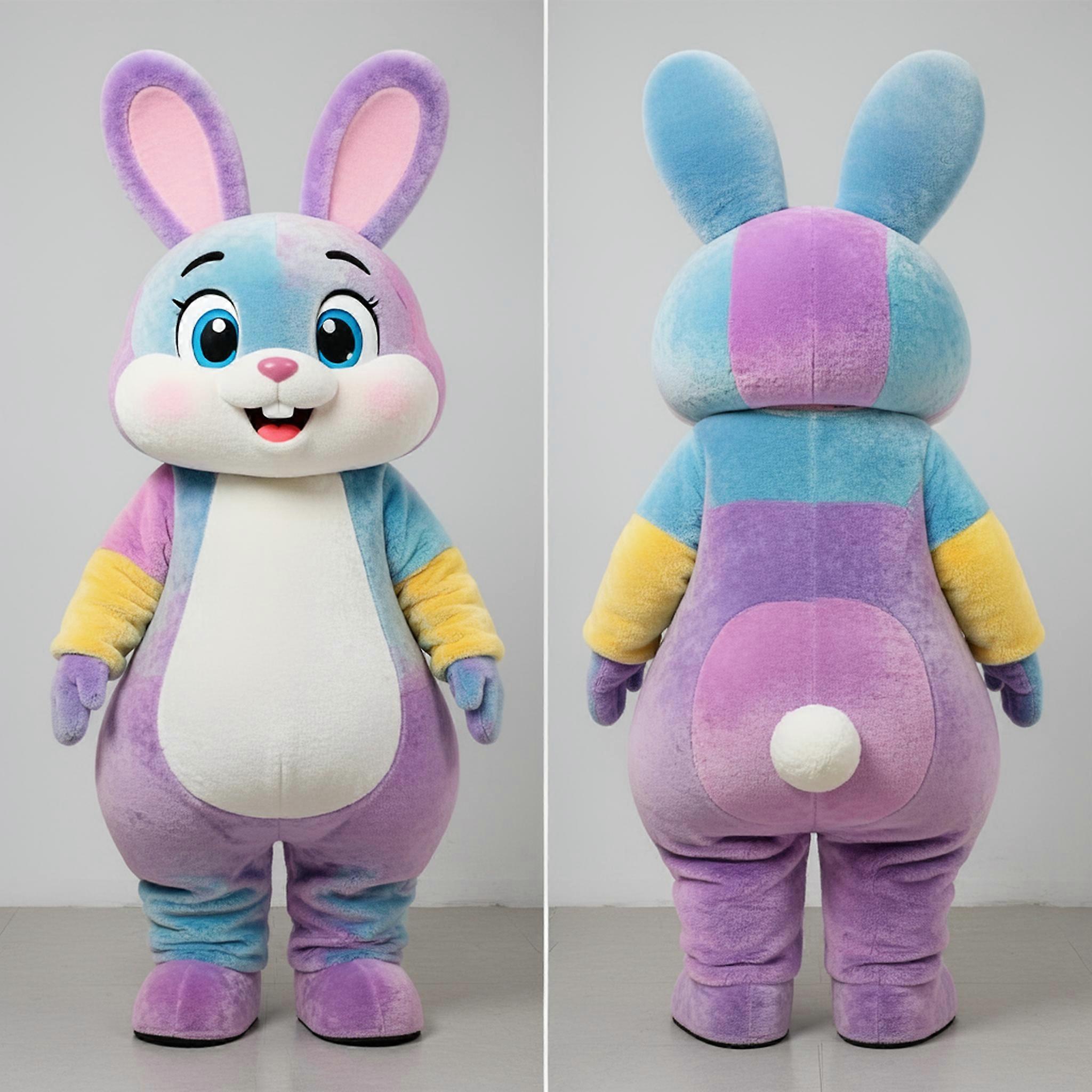MASTICOT Cream Velvety Rabbit Mascot