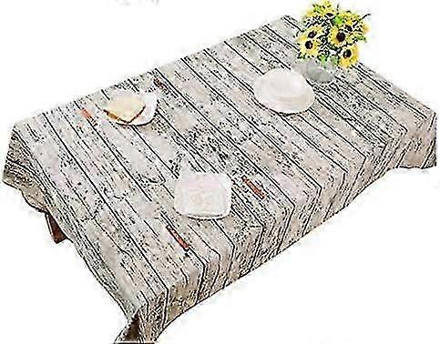 Wood Grain Tablecloth Bark Pattern compatible with Dining Table