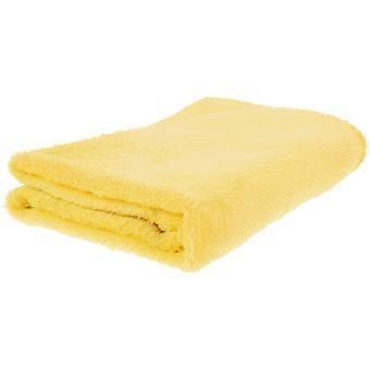 Flannel Pet Blanket Cozy Towel for Warming Use Gorgeous Yellow Pet Blanket