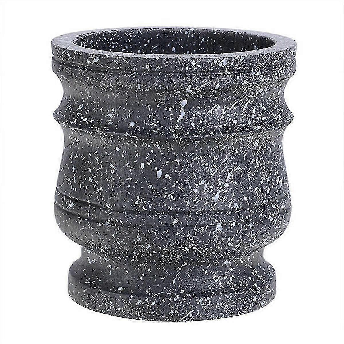 Granite Pattern Pestle Set Stone Herb Spice Grinder Solid Grinder Cooking Set