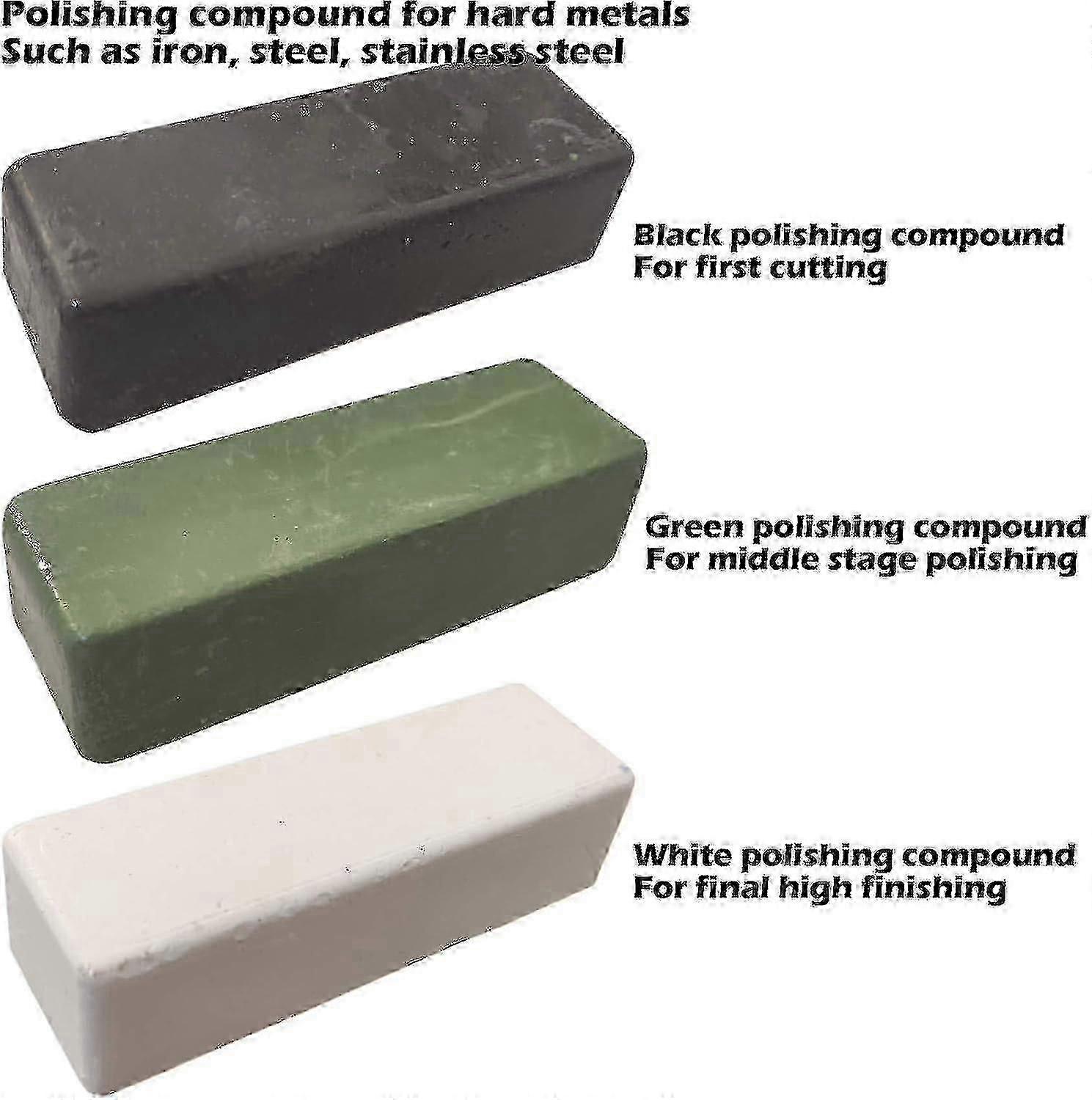 Polishing Buffing Compound Kit, 6pc-kit compatible with Various Uses
