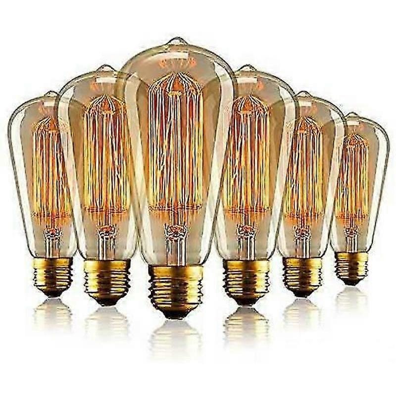 Barsinfi Vintage Edison pære, E27 retro glødepærer