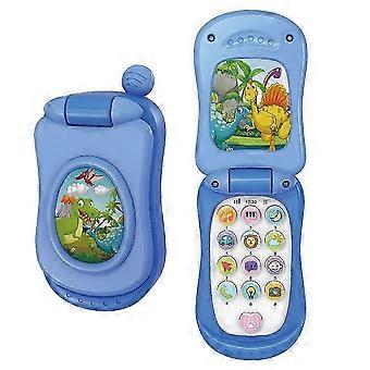 Spielzeug-Klapphandy mit Musik, Lichtern und Geräuschen für Kinder (Jungen und Mädchen)