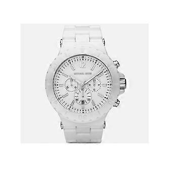 Michael Kors Men's Ceramic Watch Oversize Chronograph Dial Quartz MK8177