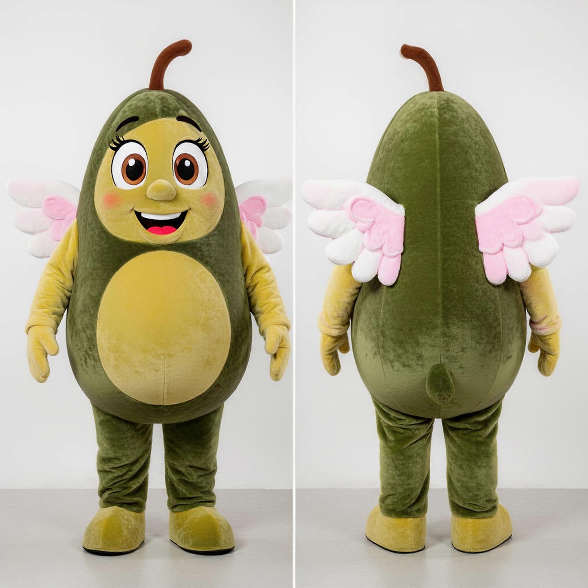 MASTICOT Rose Red Chubby Olive Cupid Mascot