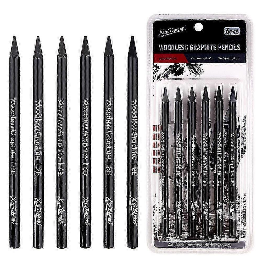 6-Pack Graphite Pencils HB to EE
