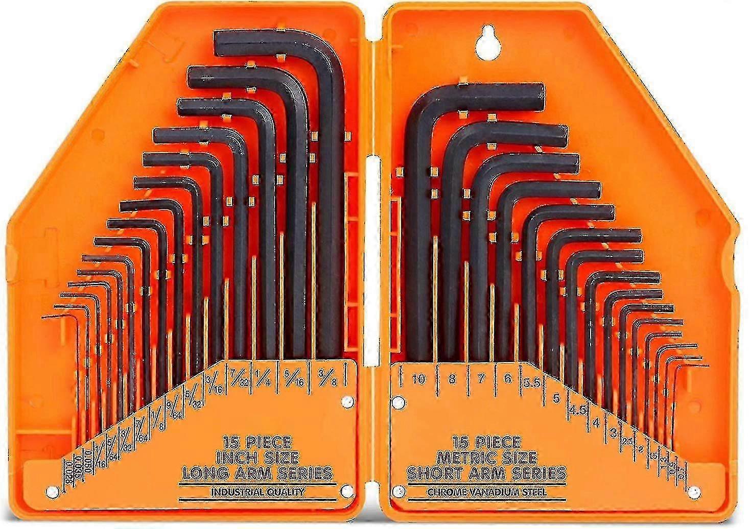 30-Pc Metric SAE Allen Key Set