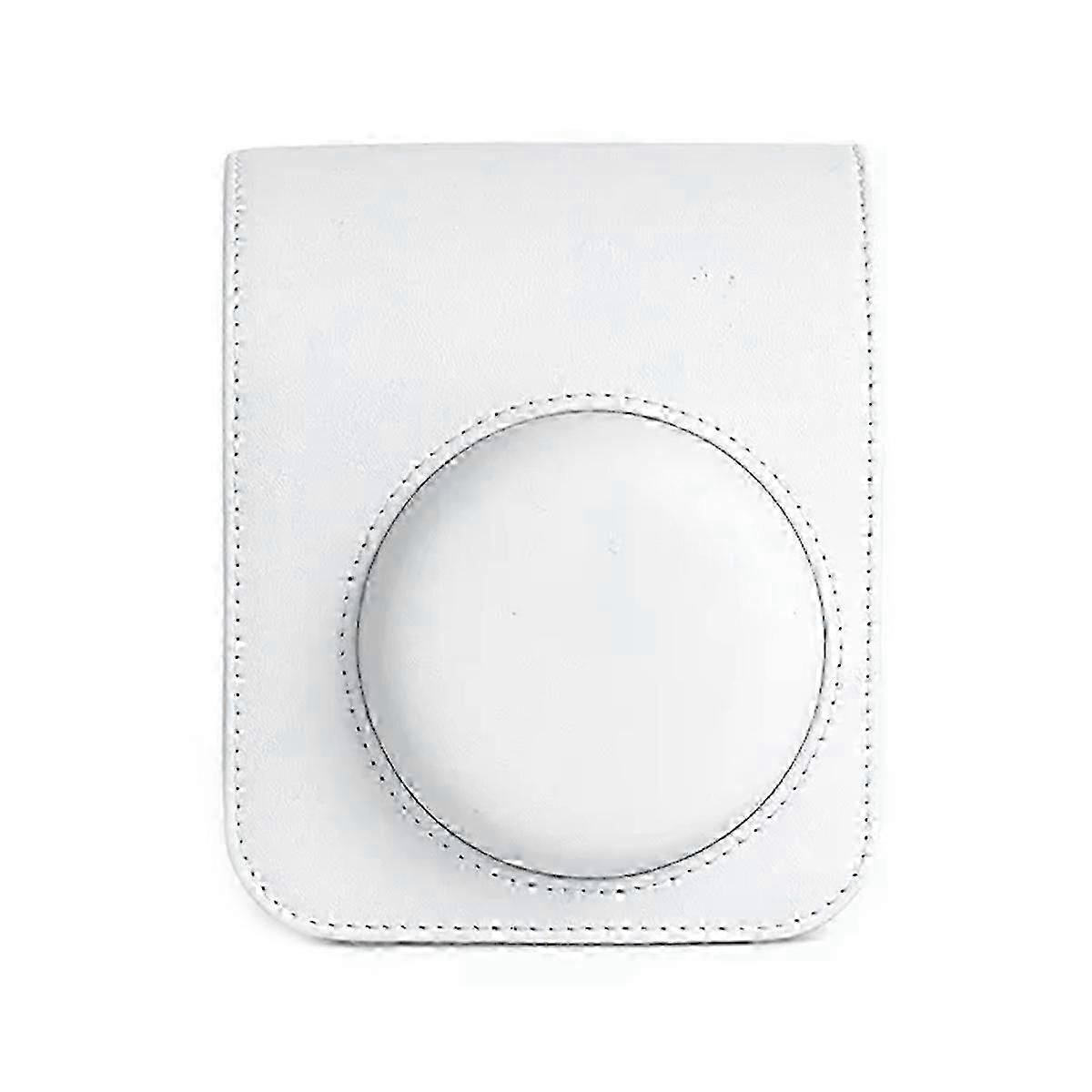 White PU Leather Mini12 Camera Protective Case