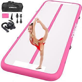 Tappeto gonfiabile per ginnastica, disponibile in diverse lunghezze, completo di pompa ad aria.