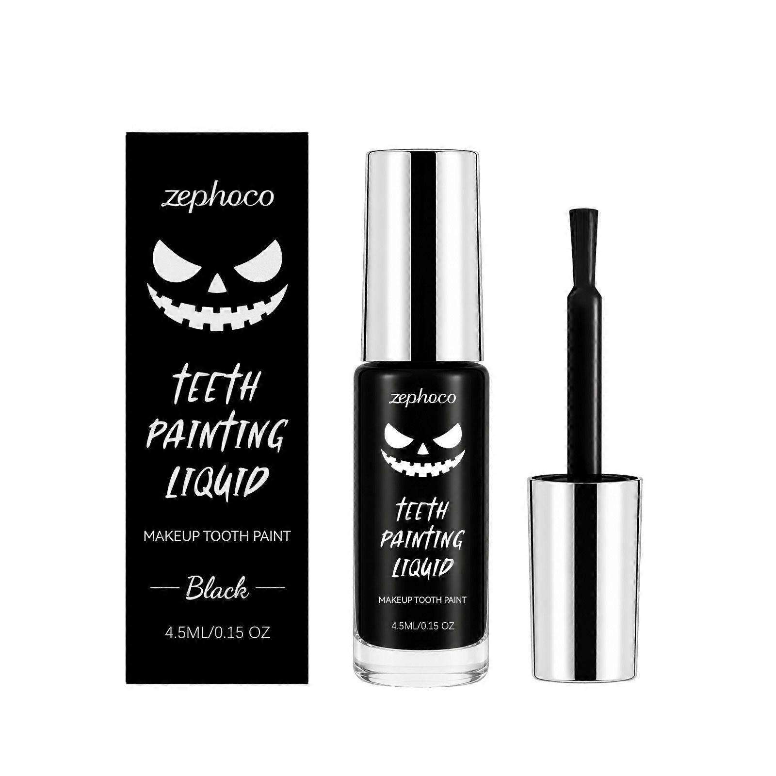 zephoco tooth paint black smooth apply water liquid