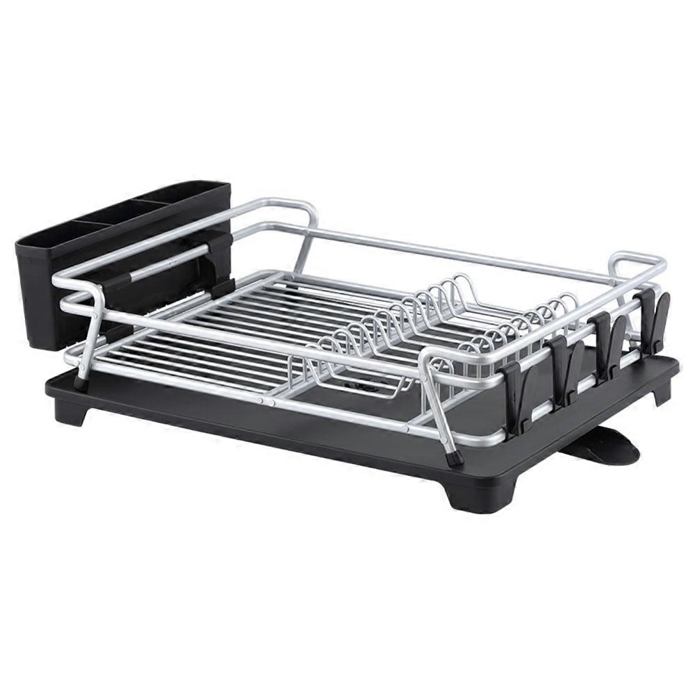 D.Line Pinnacle Aluminium Dish Rack Rust Free Solution With Draining Board