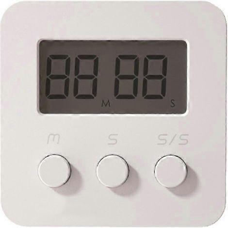 Ultra-thin kitchen timer with digital LCD screen. Durable. With countdown timer and magnetic alarm.