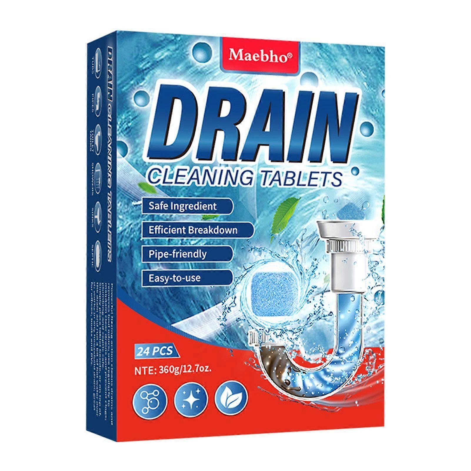 Drain Sink Cleaner Tablets Clogging Quick Cleaning Tools for Shower