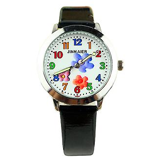 Veeki Kids Cartoon luminous word quartz watch Watch for Girls Boys 3-12 Years Old Waterproof Outdoor Analog Watch for Children black belt watch