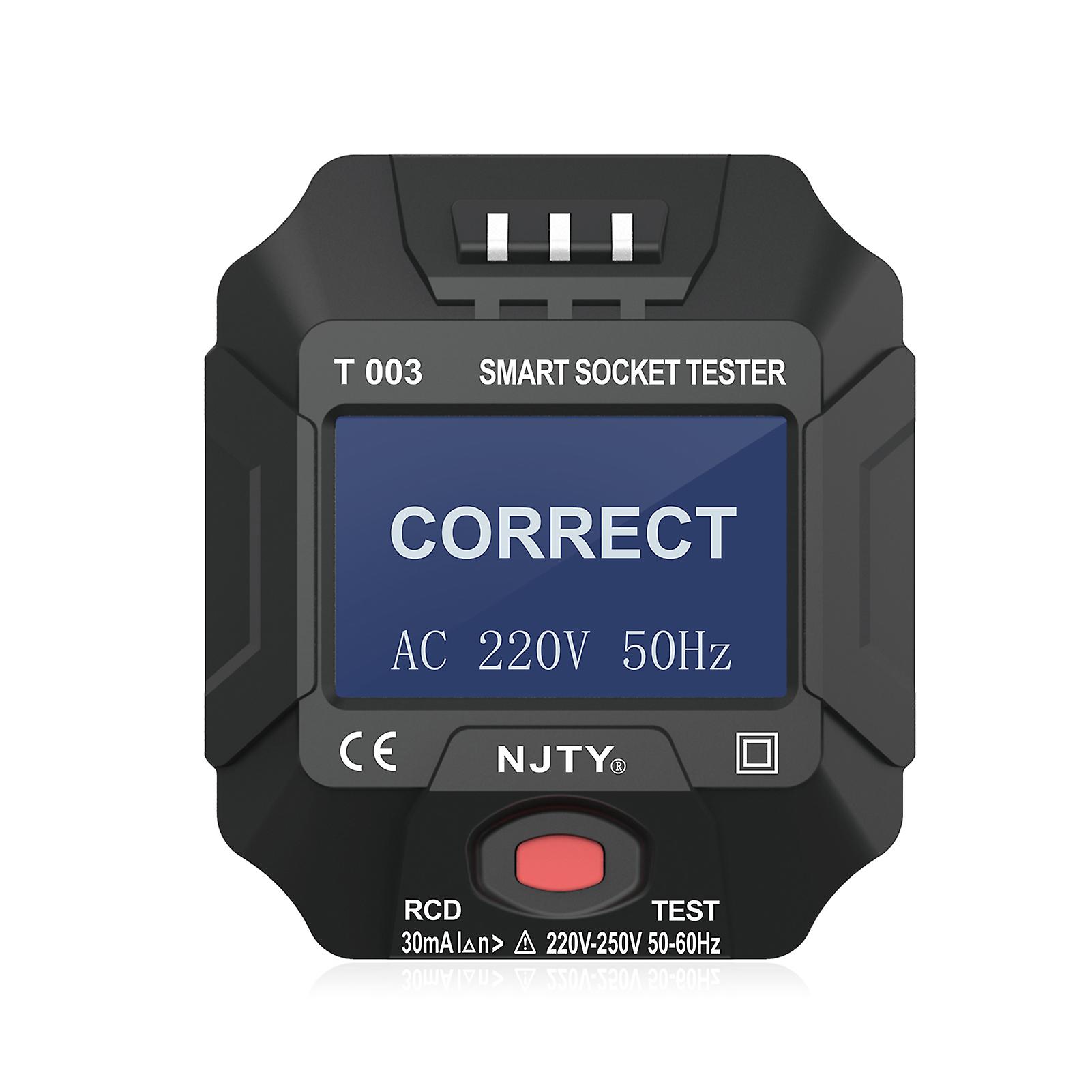 220~250v Uk Plug Socket Outlet Tester Smart Socket Tester